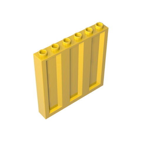 Gobricks,Panel 1 x 6 x 5 [Vertical Corrugated],23405