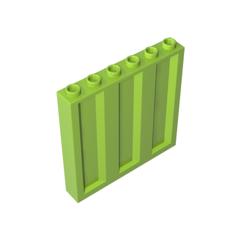 Gobricks,Panel 1 x 6 x 5 [Vertical Corrugated],23405
