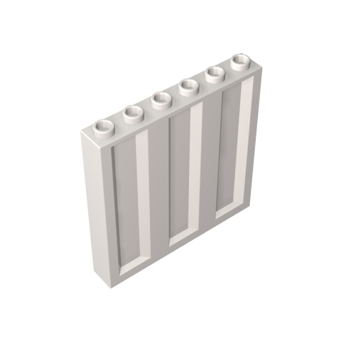 Gobricks,Panel 1 x 6 x 5 [Vertical Corrugated],23405