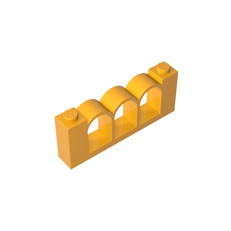 Gobricks,Fence 1 x 6 x 2,30077