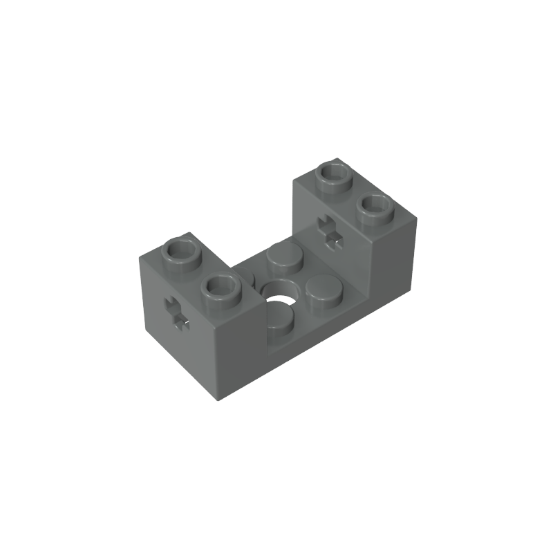 Gobricks,Brick Special 2 x 4 x 1 1/3 with Axle Holes and 2 x 2 Cutout,67446