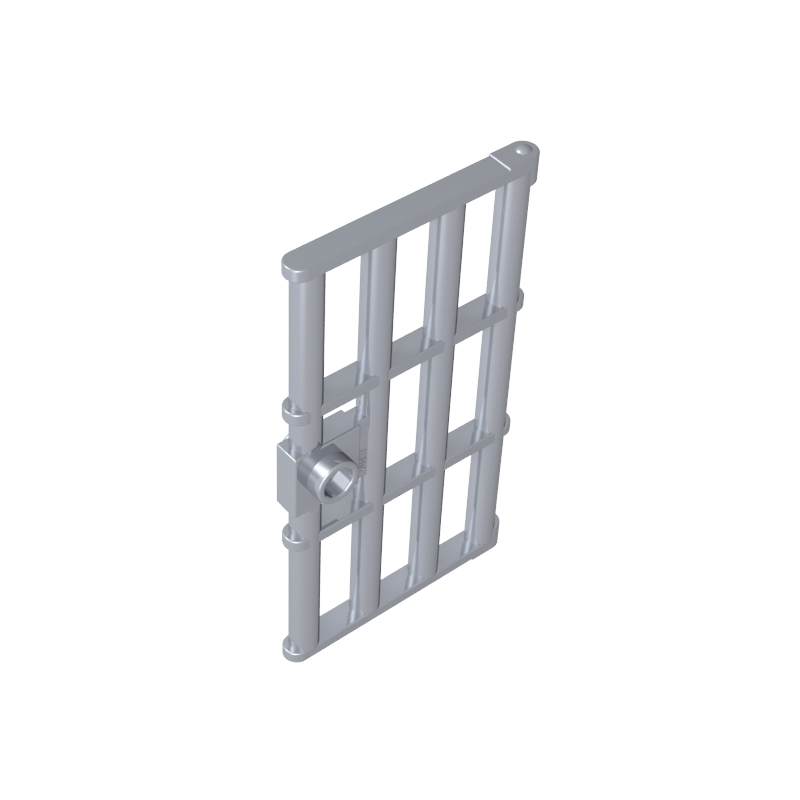 Gobricks,Door 1 x 4 x 6 Barred with Stud Handle,60621