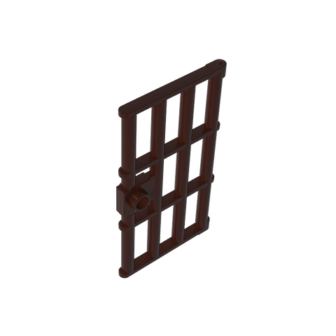 Gobricks,Door 1 x 4 x 6 Barred with Stud Handle,60621