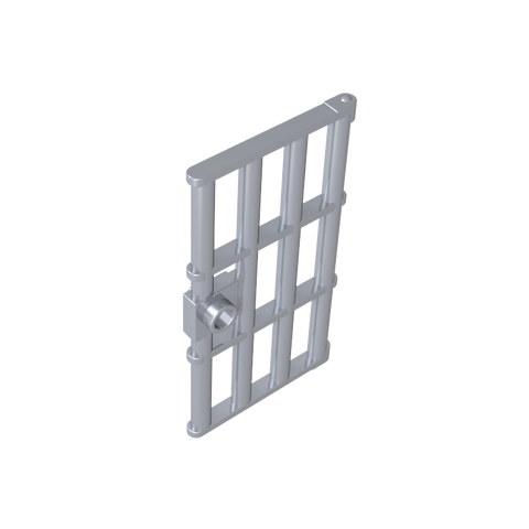 Gobricks,Door 1 x 4 x 6 Barred with Stud Handle,60621