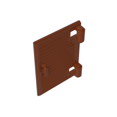 Gobricks,Window 1 x 2 x 3 Shutter with Hinges and Handle,60800a