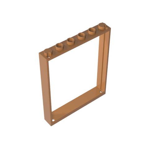 Gobricks,Door Frame 1 x 6 x 6,42205