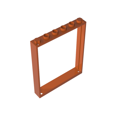 Gobricks,Door Frame 1 x 6 x 6,42205