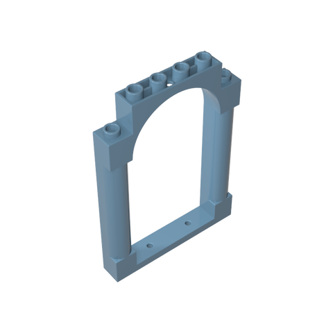 Gobricks,Panel 1 x 6 x 7 with 2 Columns and Arch,40066