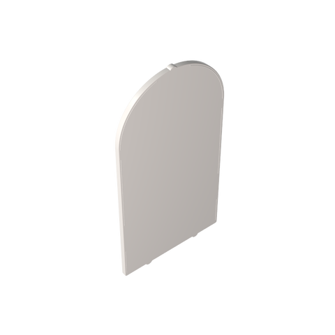Gobricks,Glass for Frame 1 x 6 x 7 with Bow,65066