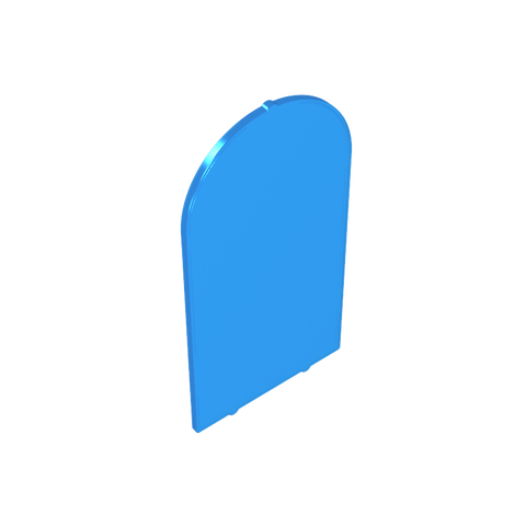 Gobricks,Glass for Frame 1 x 6 x 7 with Bow,65066
