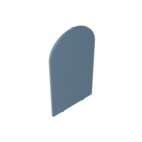 Gobricks,Glass for Frame 1 x 6 x 7 with Bow,65066