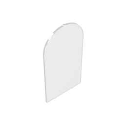 Gobricks,Glass for Frame 1 x 6 x 7 with Bow,65066