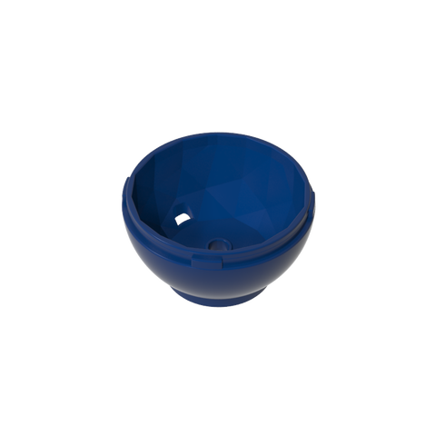 Gobricks,Pod, Round, Faceted 4 x 4 x 1 2/3 (Dragon Egg Bottom),24130,34820