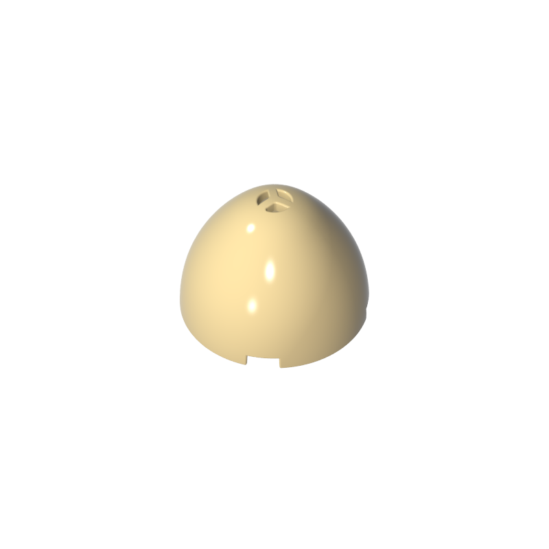 Gobricks,Pod, Enlongated, Faceted 4 x 4 x 1 2/3 (Dragon Egg Top),24132