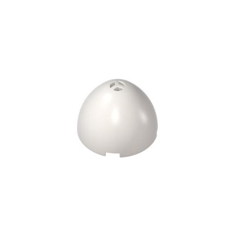 Gobricks,Pod, Enlongated, Faceted 4 x 4 x 1 2/3 (Dragon Egg Top),24132