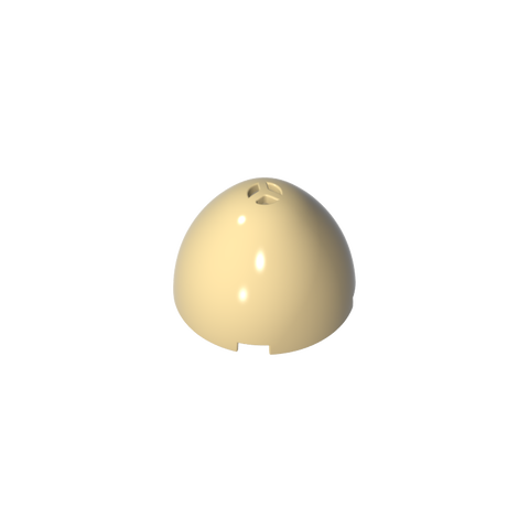 Gobricks,Pod, Enlongated, Faceted 4 x 4 x 1 2/3 (Dragon Egg Top),24132