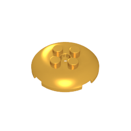 Gobricks,Dish 4 x 4 with 4 Studs,65138