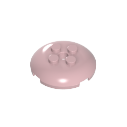 Gobricks,Dish 4 x 4 with 4 Studs,65138