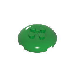 Gobricks,Dish 4 x 4 with 4 Studs,65138