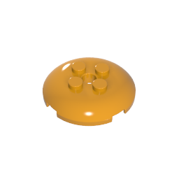 Gobricks,Dish 4 x 4 with 4 Studs,65138
