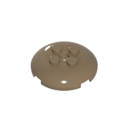 Gobricks,Dish 4 x 4 with 4 Studs,65138