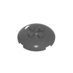 Gobricks,Dish 4 x 4 with 4 Studs,65138