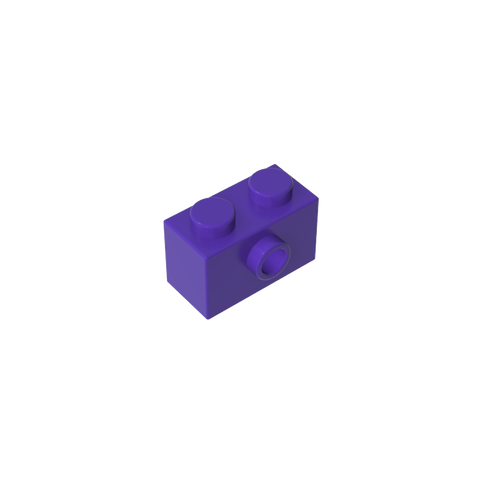 Gobricks,Brick Special 1 x 2 with 1 Center Stud on 1 Side,86876
