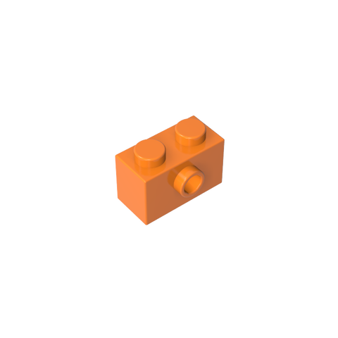 Gobricks,Brick Special 1 x 2 with 1 Center Stud on 1 Side,86876