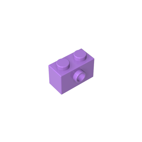 Gobricks,Brick Special 1 x 2 with 1 Center Stud on 1 Side,86876