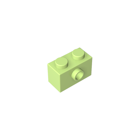Gobricks,Brick Special 1 x 2 with 1 Center Stud on 1 Side,86876