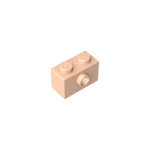 Gobricks,Brick Special 1 x 2 with 1 Center Stud on 1 Side,86876