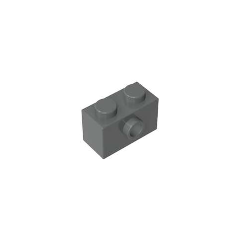 Gobricks,Brick Special 1 x 2 with 1 Center Stud on 1 Side,86876