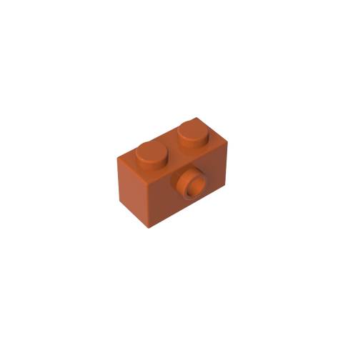 Gobricks,Brick Special 1 x 2 with 1 Center Stud on 1 Side,86876