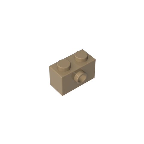 Gobricks,Brick Special 1 x 2 with 1 Center Stud on 1 Side,86876