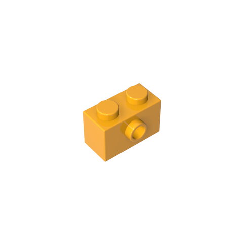 Gobricks,Brick Special 1 x 2 with 1 Center Stud on 1 Side,86876