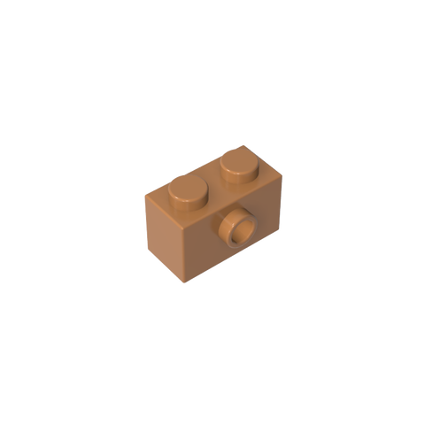 Gobricks,Brick Special 1 x 2 with 1 Center Stud on 1 Side,86876