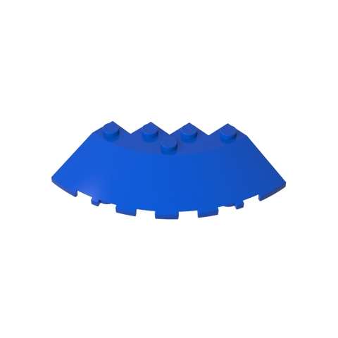 Gobricks,Brick Round Corner 6 x 6 with 33° Slope and Facet Cutout,95188