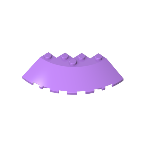 Gobricks,Brick Round Corner 6 x 6 with 33° Slope and Facet Cutout,95188