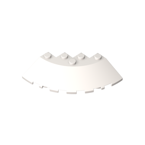 Gobricks,Brick Round Corner 6 x 6 with 33° Slope and Facet Cutout,95188