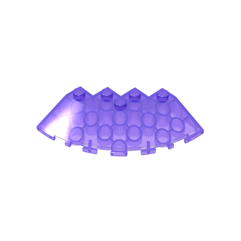 Gobricks,Brick Round Corner 6 x 6 with 33° Slope and Facet Cutout,95188