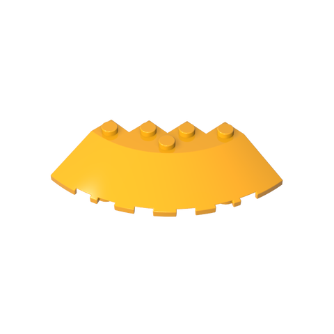 Gobricks,Brick Round Corner 6 x 6 with 33° Slope and Facet Cutout,95188