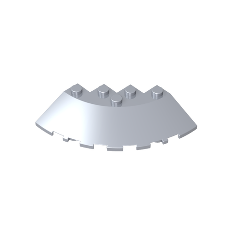 Gobricks,Brick Round Corner 6 x 6 with 33° Slope and Facet Cutout,95188