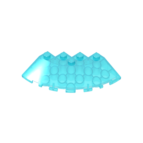 Gobricks,Brick Round Corner 6 x 6 with 33° Slope and Facet Cutout,95188