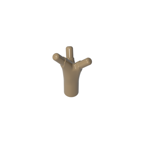 Gobricks,Bar 1L with 3 Sprouts/Prongs,68211