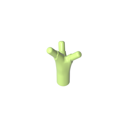 Gobricks,Bar 1L with 3 Sprouts/Prongs,68211