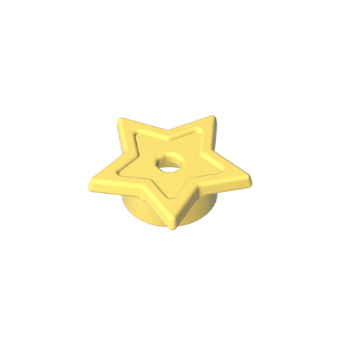 Gobricks,Star with Stud Holder,11609
