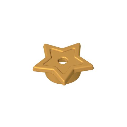 Gobricks,Star with Stud Holder,11609