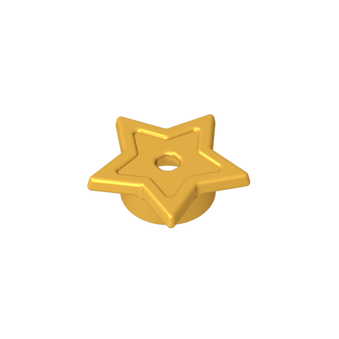 Gobricks,Star with Stud Holder,11609