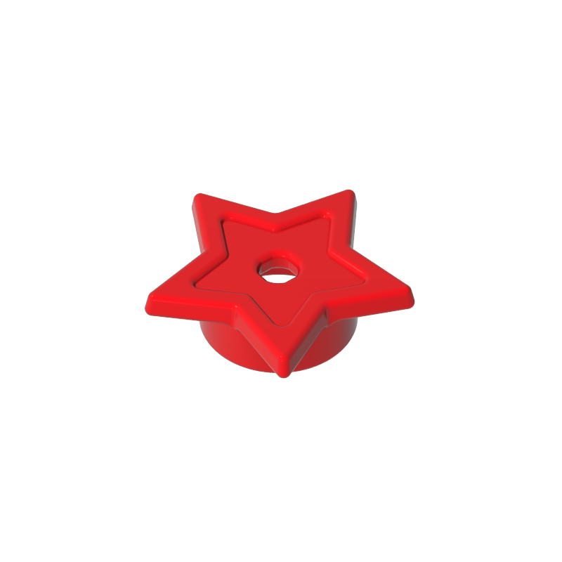 Gobricks,Star with Stud Holder,11609