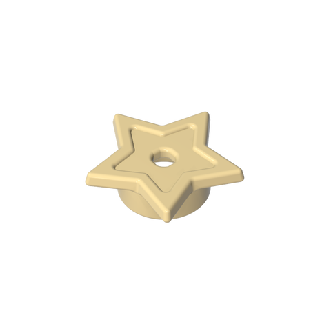 Gobricks,Star with Stud Holder,11609